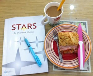 My breakfast & stars&subway